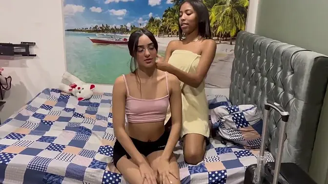 Stepsister gets plowed in her ass until she cums