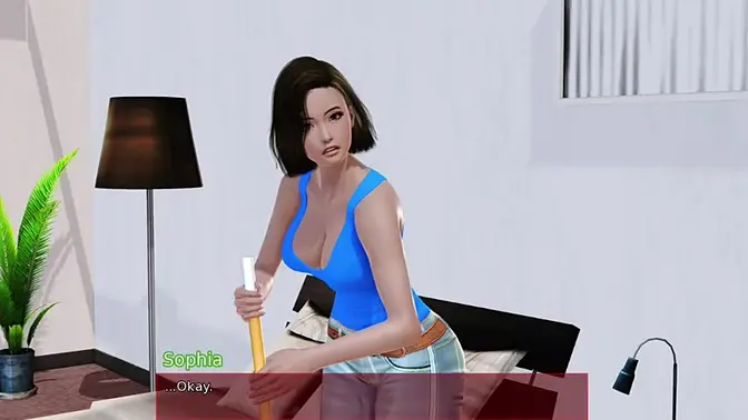 Stepsister rides big cock and gives footjob