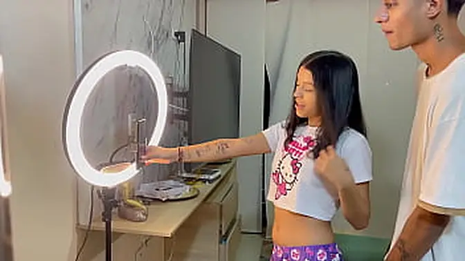 Stepsister's social media success leads to hard anal fucking