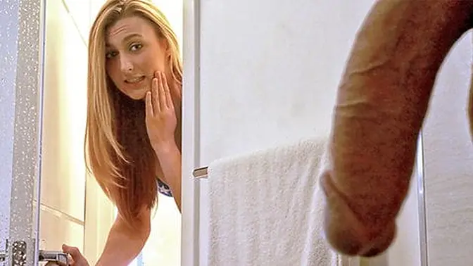 StepSister serves stepbro's cock on Memorial Day