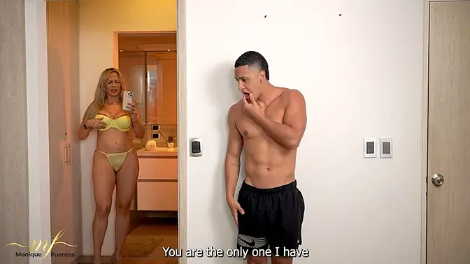 Stepson discovers his cuckolded stepmom's secret - Hot Latina MILF gets fucked