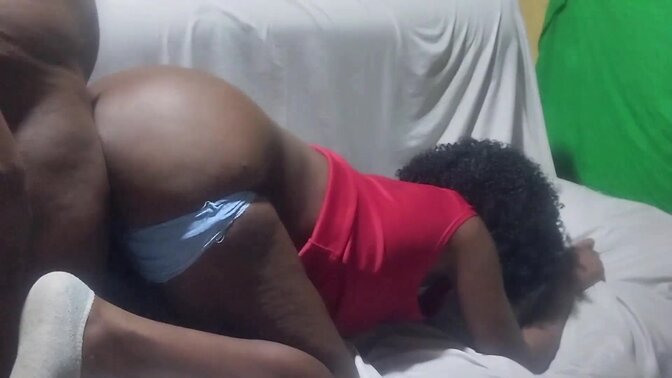 Still can't imagine how Agatha's tight ass swallows the black Monster cock of mine