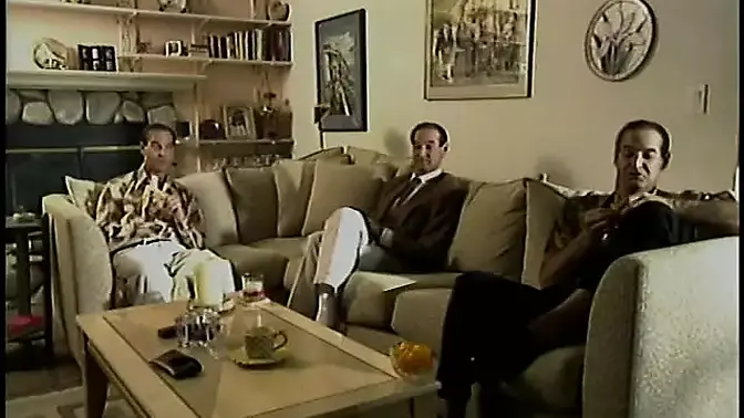 Stunning blonde's pussy licked in a hot threesome