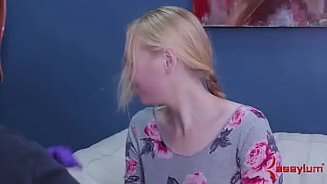 Submissive babe sucks cock and rides strap-on