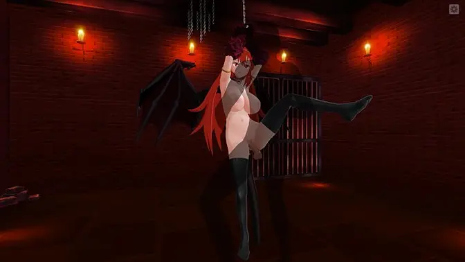 Succubus in Bondage Gets Creampie