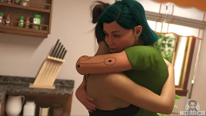 Sultry masseuse teases teen with perfect tits