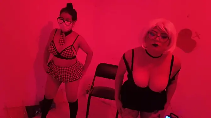 Sultry mature brunettes get into the adult content business