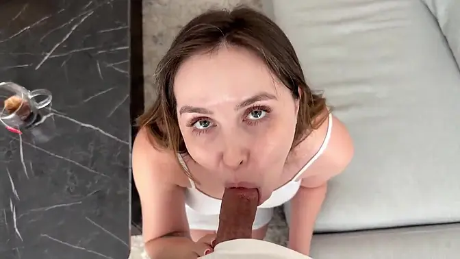 Sultry MILF sucks cock and rides hard in doggystyle roleplay