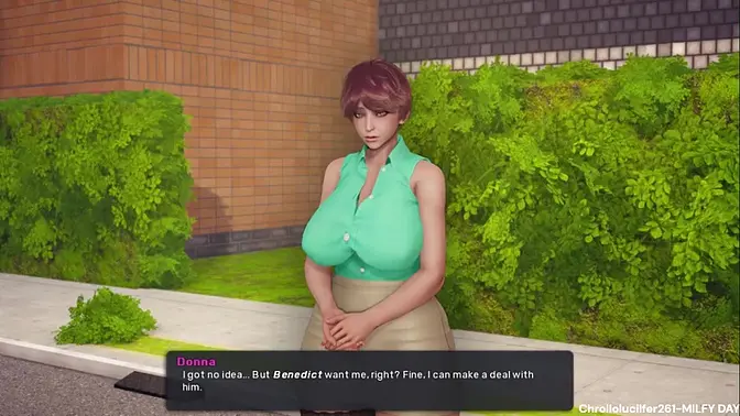 Sultry MILF with big tits and big cock