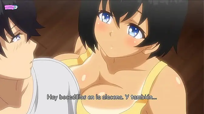 Summer Babysitter: Mature 3D babe with big boobs in sexy outfit