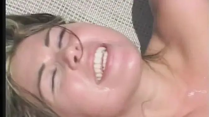 Super hot blonde gets hard fuck and anal creampie