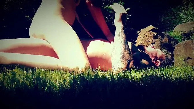 Tania Amazon: Outdoor amateur sex with swinging couple and black anal