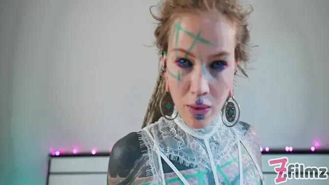 Tattooed Anuskatzz gets her petite ass fucked hard with toys