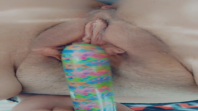 Tattooed hot girl takes control of her pleasure