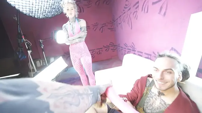 Tattooed Trouble: Anal Fisting with Big Toys