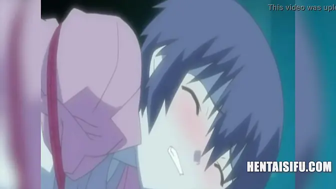 Teacher gets pounded by her student in a retro hentai scene