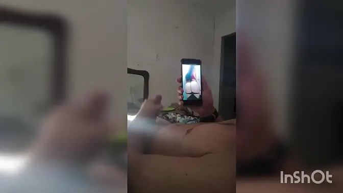 Teasing BF with hot video leads to big tit, big booty fuck