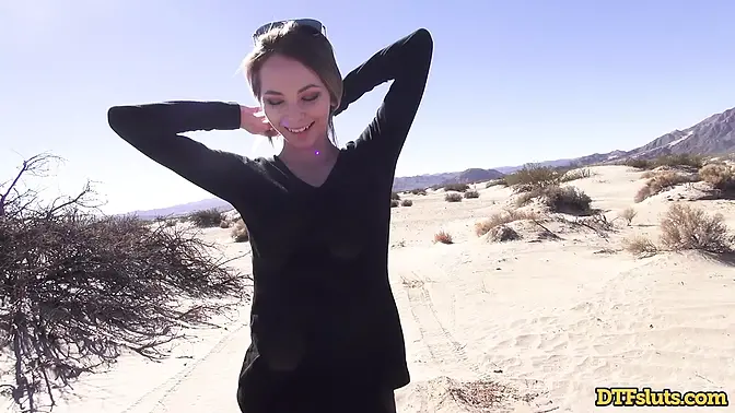 Teen Angel Smalls gets fucked in the back of a truck