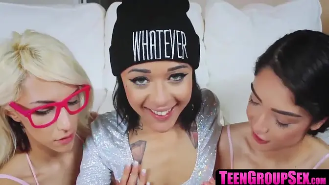 Teen babe gets caught and fucked hard at home