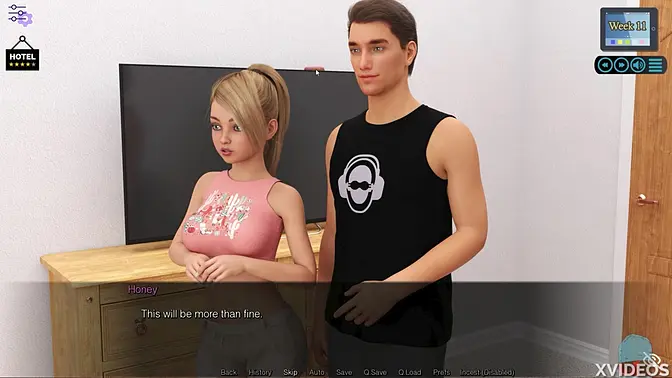 Teen babe with perfect tits gives a wet and sloppy blowjob