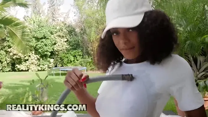 Teen black girl lovingly rides king cock