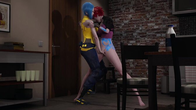 Teen Lilith and Maya share steamy lesbian POV session