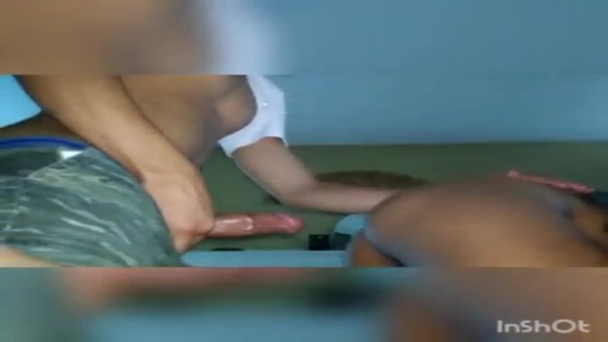 Teen redhead with glasses gives a sloppy blowjob and gets fucked in POV