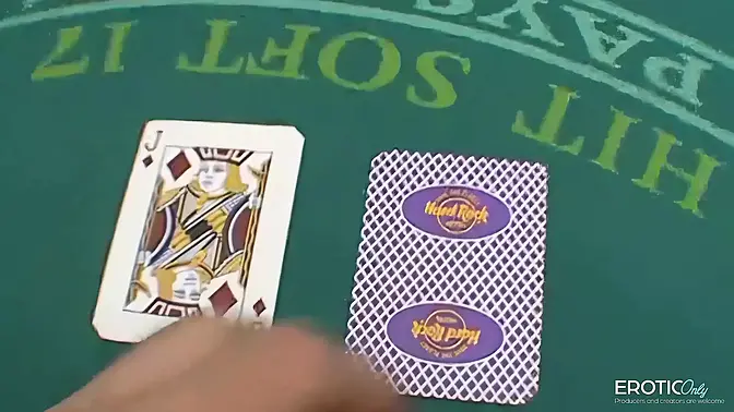 Teen strips and gives sloppy head with happy ending