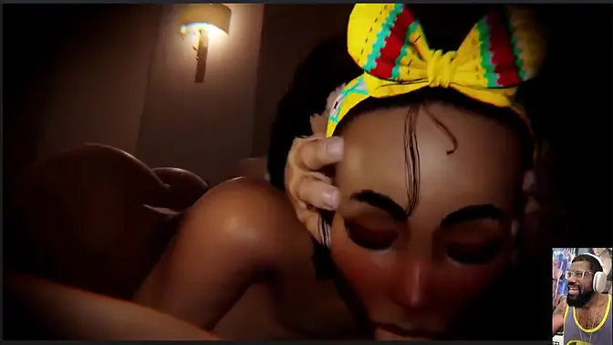 Thicc Kimberly blows hot head & Luna's beautiful ass gets slow backshots