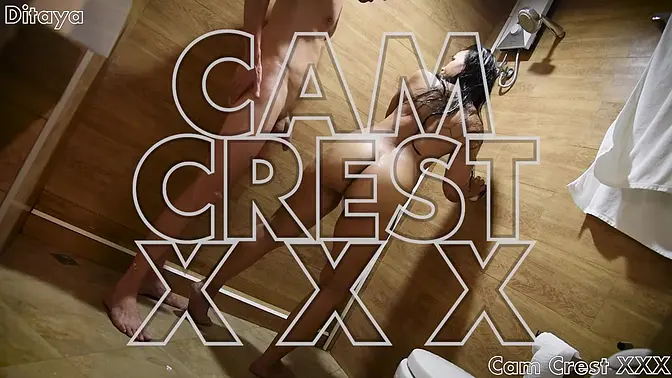 Thick Asian MILF Ditaya deepthroats and gets fucked in shower