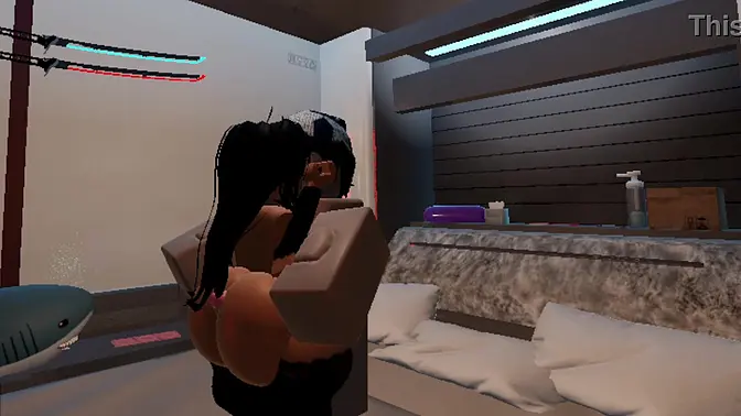 Thick thighs and fat ass get covered in deepthroat jizz