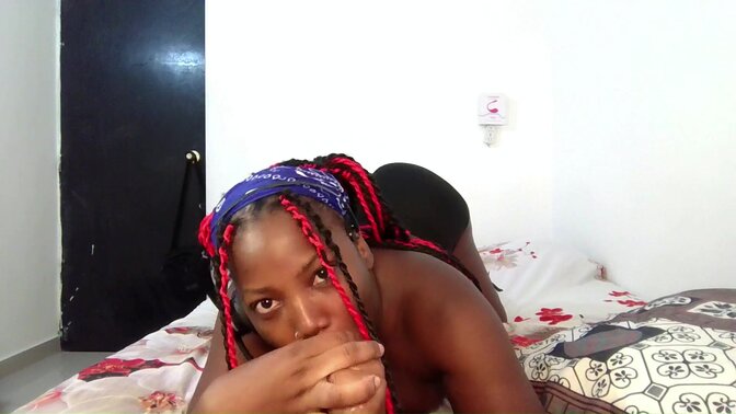This Little Ghetto Ebony Thot Loves Spending The Night In Her Bedroom Sucking & Deepthroating She Needs Cum In Her Mouth - Mastermeat1