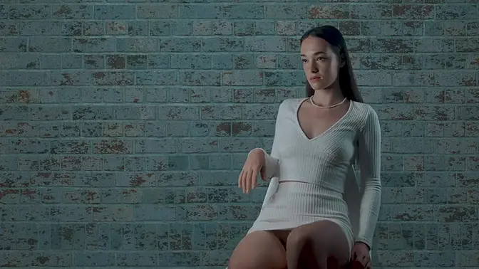 Three amateur babes get caught in a parody interrogation scene, leading to solo female masturbation