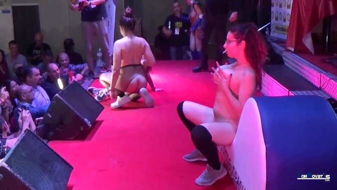 Three sexy ladies engage in a steamy threesome with the MILF Zenda 