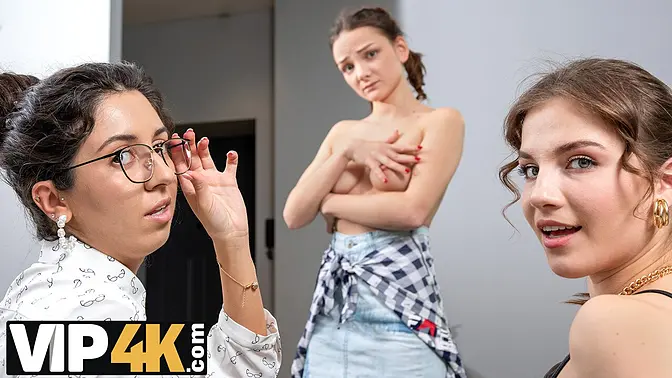 Tight dyke rides dildo and gets fucked in job interview