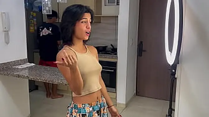 TikToker's niece gets nailed and sucks dick after asking for video help