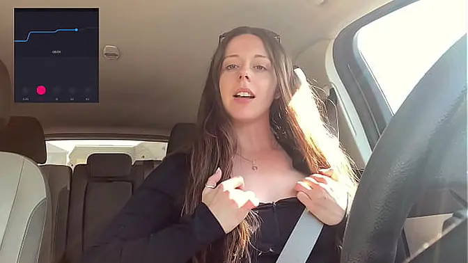 Tim Hortons Tall Girl Wastes Time with Vibrator in Car