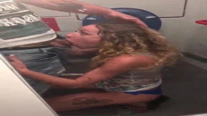 TOILET SEX----ANGEL EMILY PUBLIC BLOWJOB , PISSING IN MOUTH AND FUCKING IN THE TRAIN !!