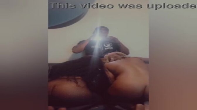 Two bad bitches and a big dick in a backstage tryst 