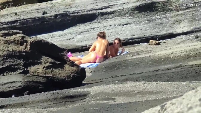 TWO BITCHES ON THE BEACH: my cock exposed to two fit girls on the beach