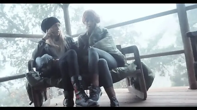 Two college girls explore their desires in a strange lesbian camping session