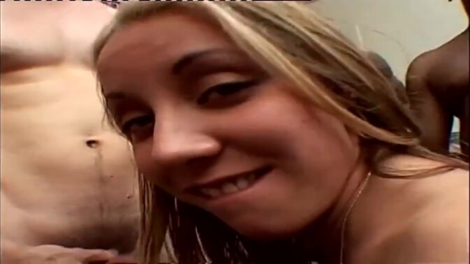 Two dirty girls share BBC in a wild blowbang