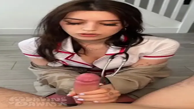 Two green-eyed sluts share bed and suck cock