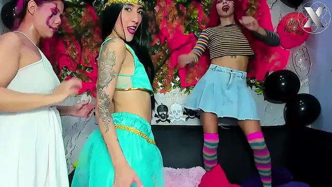 Two Little Foxes Sharing Juice!