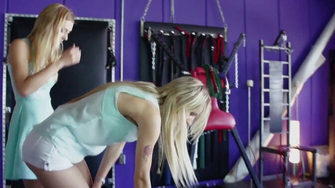 Two women heat up the screen as they devour each