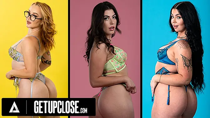 UP CLOSE - Big Booty Babe Compilation with Leana Lovings, Penny Barber, Emma Magnolia, Holly Day & M