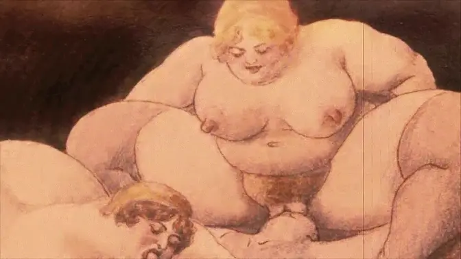 Vintage Art: Big Tit Beauty in Retro Style