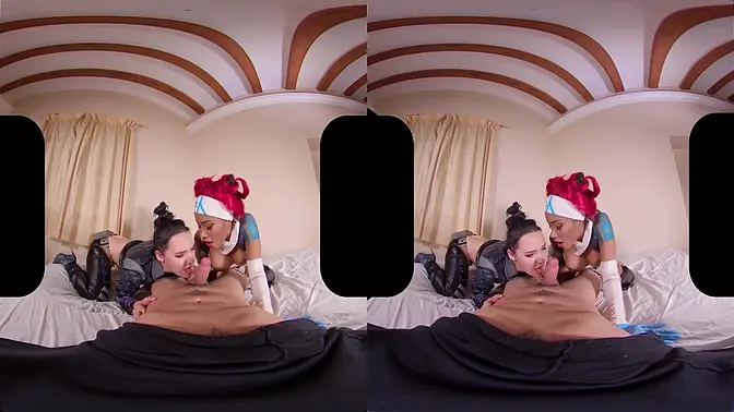 Virtual Reality POV - Kiki Minaj and Sasha Sparrow's Anal Fuck
