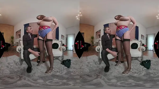 Virtual reality turns up heat for busty MILF