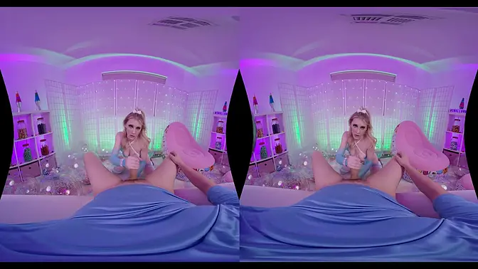 VR Ball Busting compilation - Handjob and cock licking